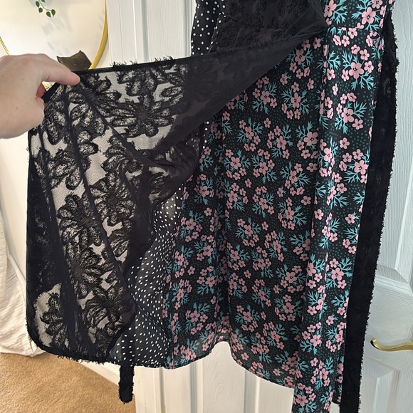 PIPER & SCOOT multi print faux wrap dress - Picture 7 of 7